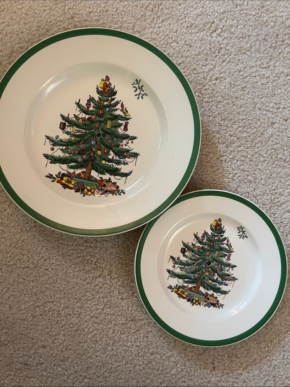 2 replacement plates for Spode Triple Tier Server